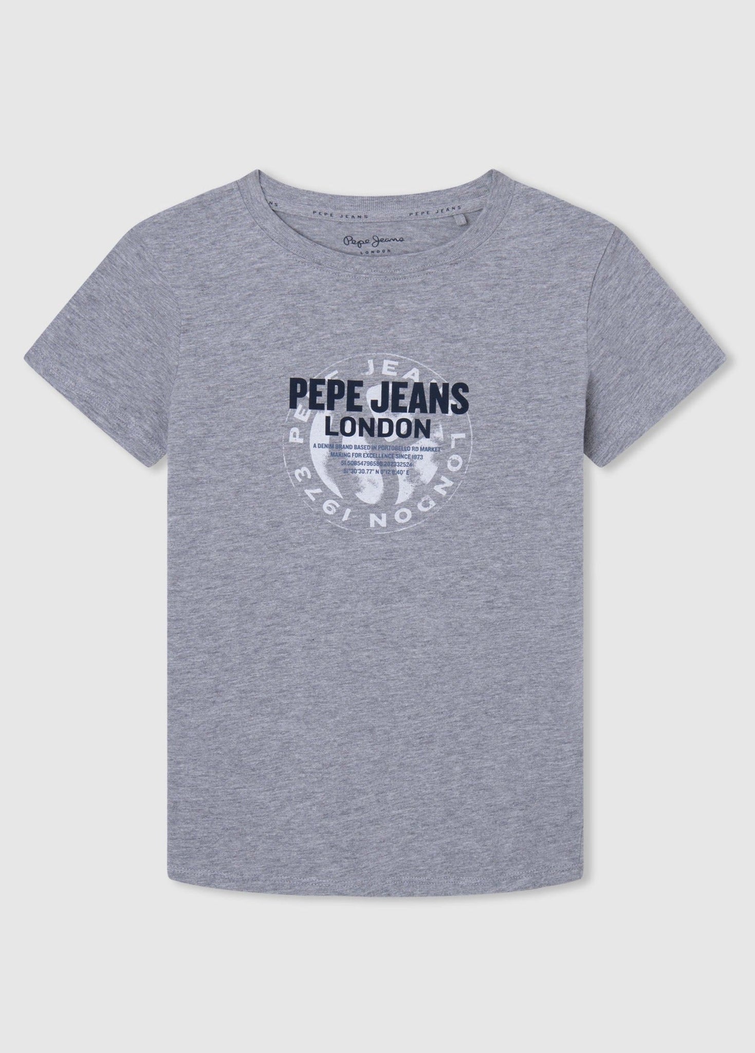 Pepe Jeans PB503524-933 Koszulka BROOKLYN chłopak kolor szary