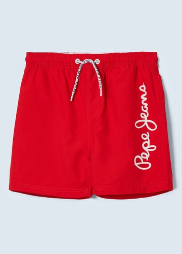 Pepe Jeans PBB10306-255 Szorty kąpielowe SHAWN junior chłopak RED