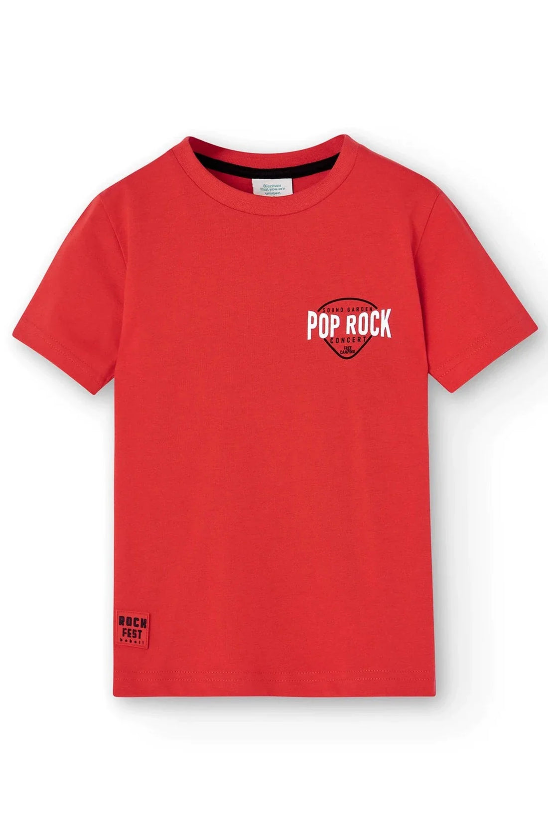 Boboli 526081-3744 T-shirt chłopiec kolor czerwony