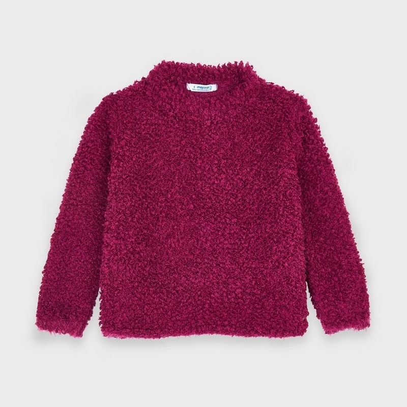Sweter dla dziewczynki Mayoral 4346-73 kolor Wiśnia