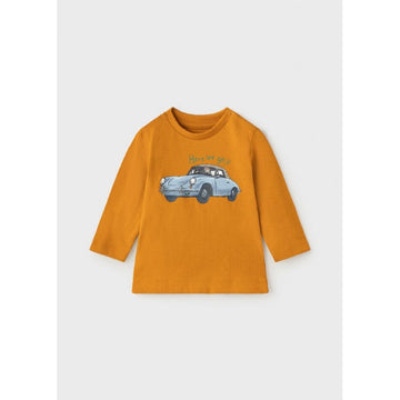 Mayoral 11-02067-043 Koszulka z długim rękawem chłopięca 2067-43 Pomarańczowy